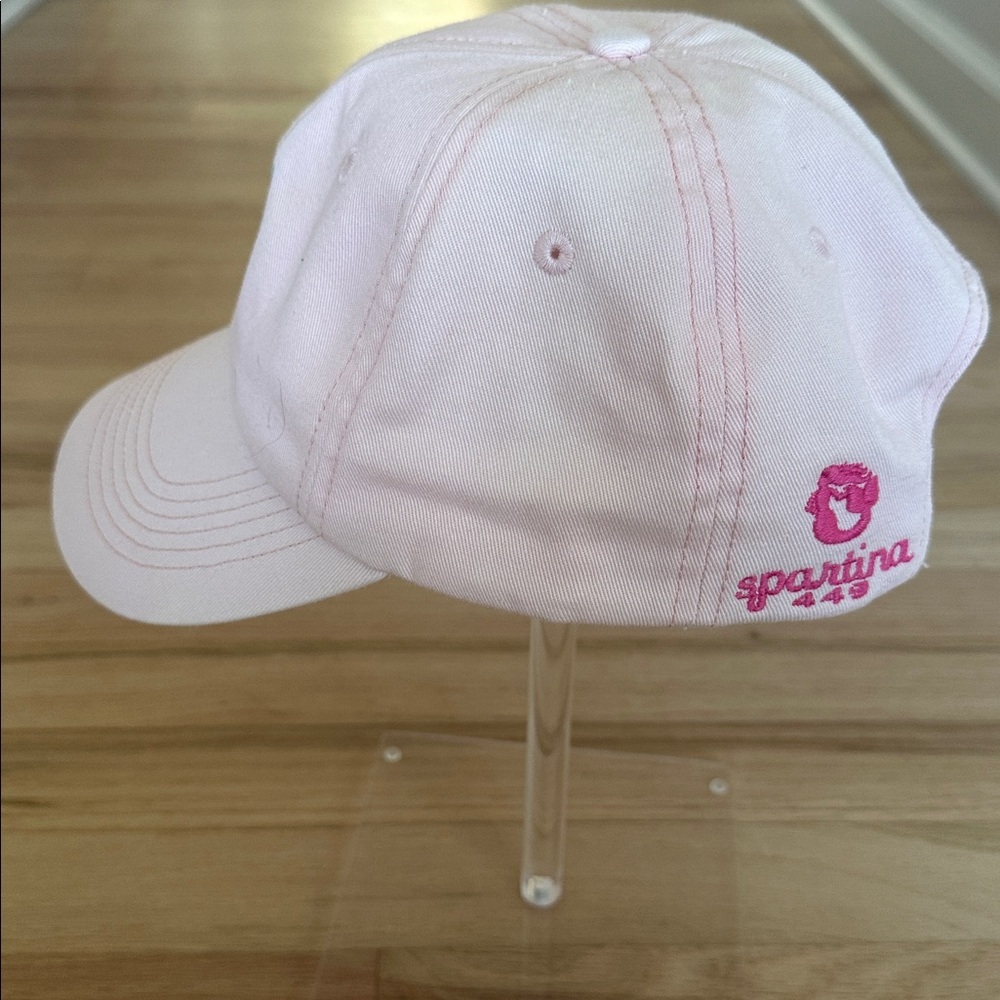 Spartina 449 Light Pink 100% Cotton Baseball Cap w/ Pineapple Embroidery Preppy - Picture 3 of 7